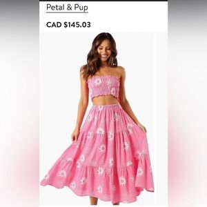 Petal & Pup maxi skirt 🌸